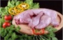 red fresh frozen rabbit meat - product's photo